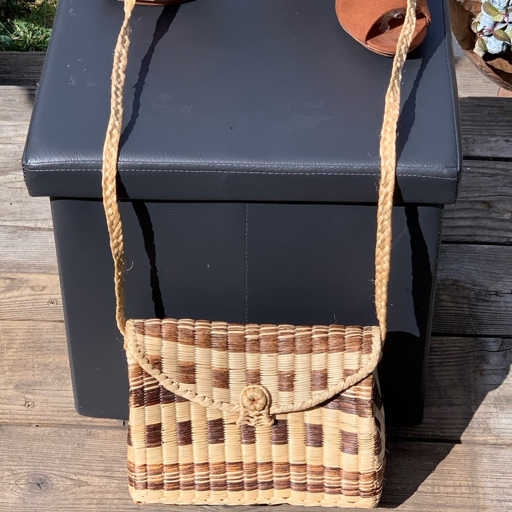 Handmade woven crossbody